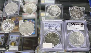 Stocks of collectible coins for sale