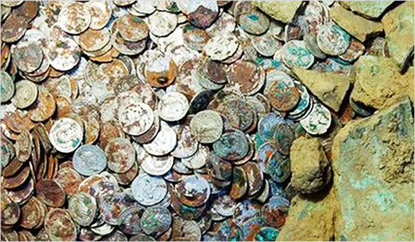 Metal detecting coins