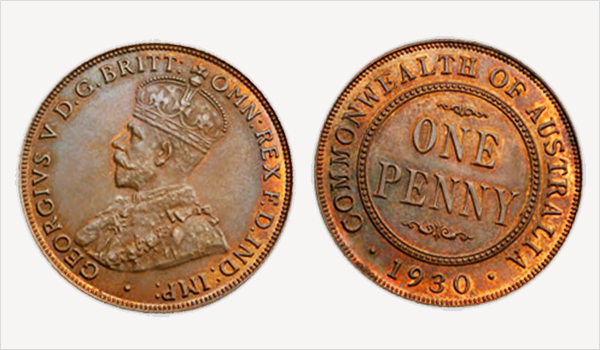 1930 Australian Proof Penny