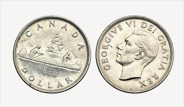1 Dollar 1948 Canada Silver George VI