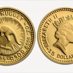 1989 proof Gold Nugget coin features a hopping Red Kangaroo