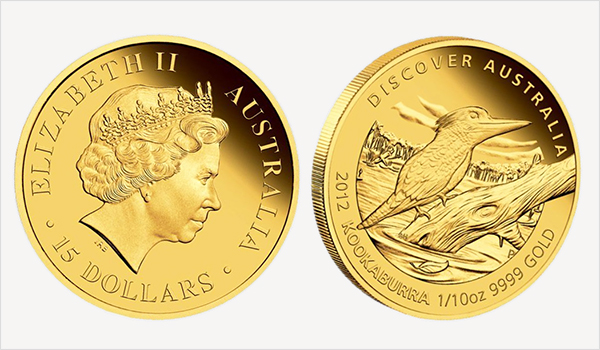 2012 Discover Australia – Kookaburra Gold Proof Coins