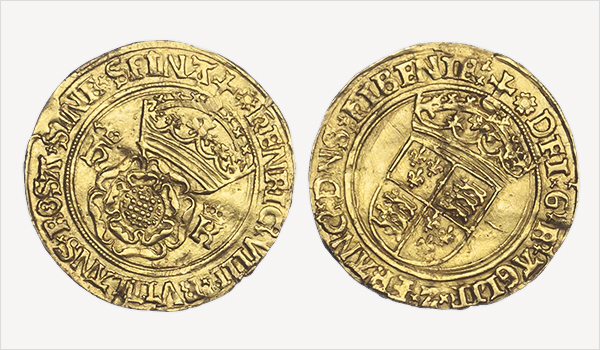 Henry VIII Gold Crown of the Rose coin