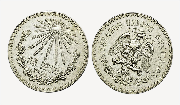 1940 Mexican Silver Peso