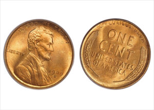 1909-S with a mintage Lincoln Wheat Penny