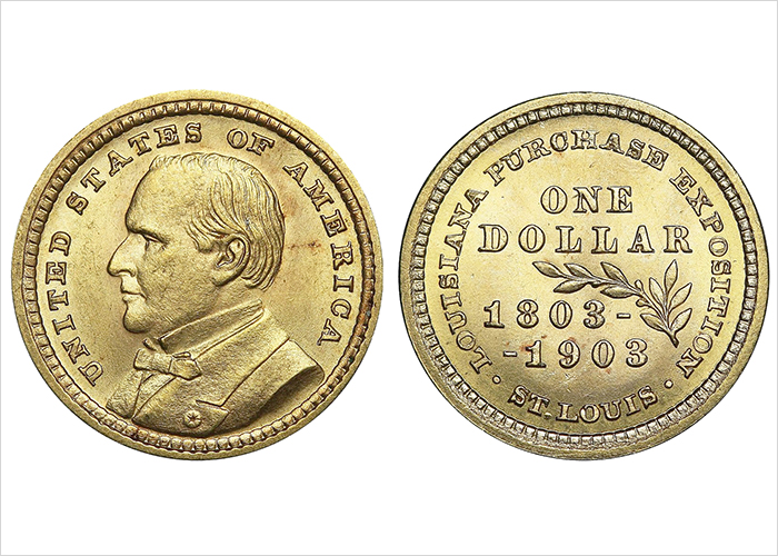 1903 William McKinley Bust $1 Gold Coin