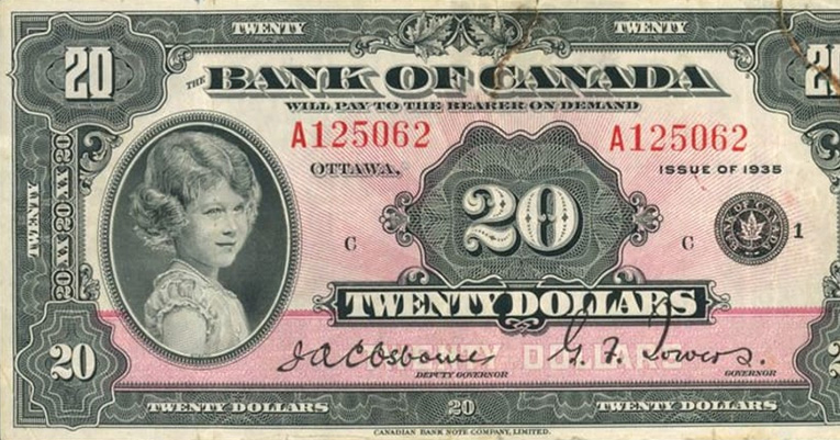 C$20 note from 1935