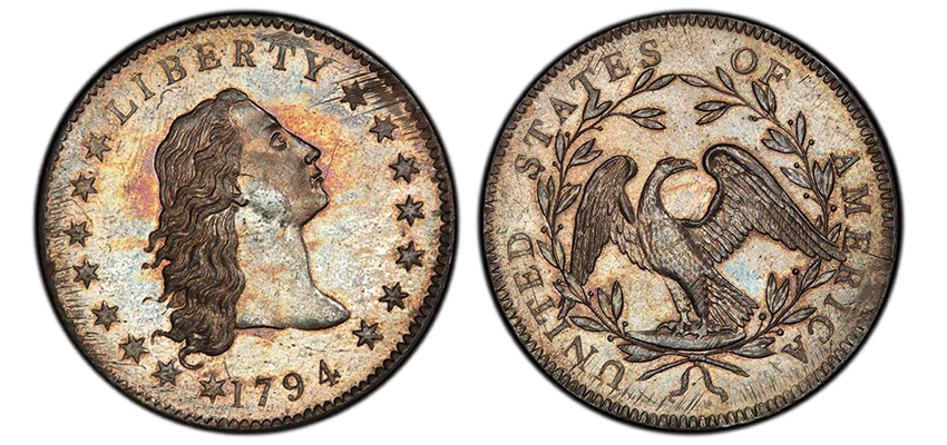 The 1794 Flowing Hair Silver Dollar